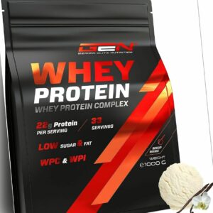 Whey Protein Complex - 1000g WPI + WPC Mix - Low Fat / Low Sugar Vanilla Ice Cre