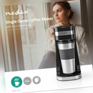 1 Tassen Single Kaffeemaschine mit Thermobecher 0,42l kaffeemaschine Mini Filter
