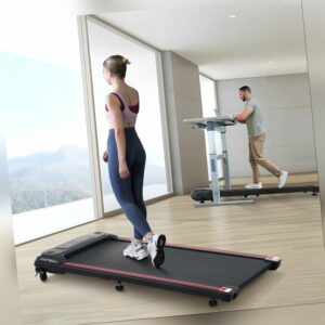Elektrisch Laufband Heimtrainer Jogging Home Fitnessgerät Schreibtisch 1-6 km/h