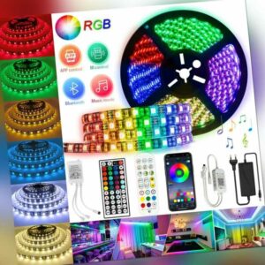 1m-30m RGB LED Stripe Leiste Streifen 5050 Band Licht Mehrfarbige Lichterkette