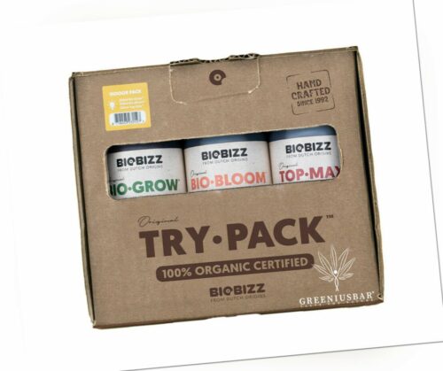 BioBizz Trypack Indoor Outdoor Hydro Stimulant Top Max Bio Grow Bloom Heaven
