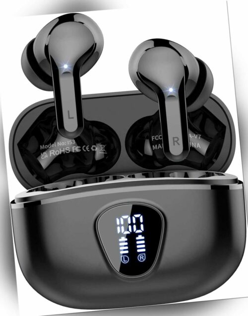 Bluetooth Kopfhörer, Kopfhörer Kabellos Bluetooth 5.3 In Ear, 4 ENC Noise Cancel