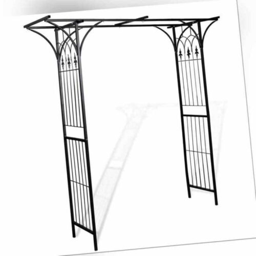 Rosenbogen Metall Torbogen Gartenbogen Rankhilfe Rankgitter Spalier vidaXL