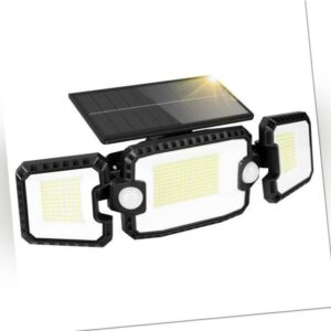 Solarleuchte Solarlampe Mit Bewegungsmelder LED Flutlicht Strahler Außenbereich