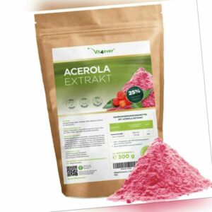 Acerola Extrakt - 300g Pulver - natürliches Vitamin C - AcerolaPulver + 25%