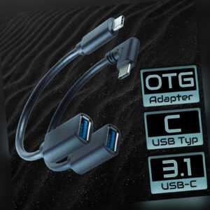 USB C 3.1 Adapter OTG auf USB Typ A 3.0 Kabel für Samsung Huawei Xiaomi Oppo HTC