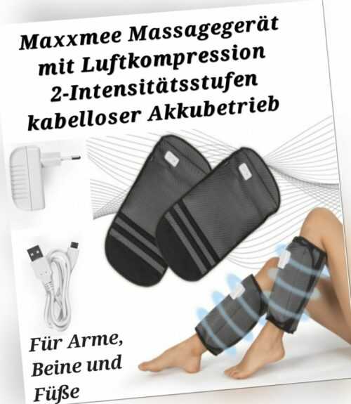 Massagegerät Manschetten Set Luftkompression Arme Beine Füsse Venen Kabellos