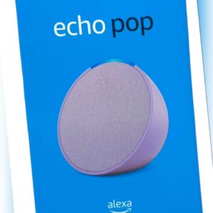 Amazon Echo Pop Kompakter WLAN Bluetooth Lautsprecher Alexa Smart Home Lavendel