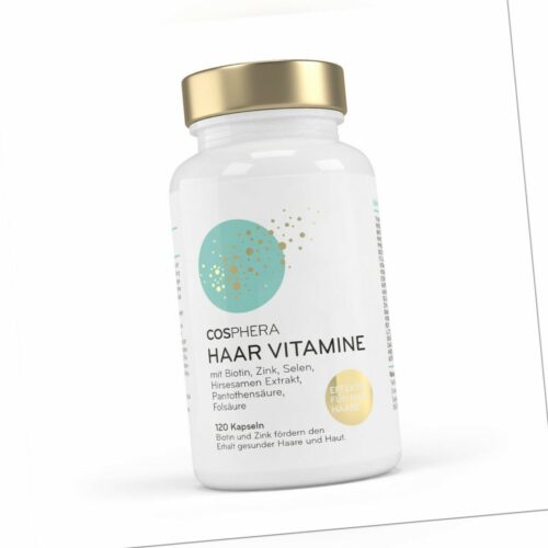 (483,82 EUR/kg) Cosphera Haar Vitamin 120 Kapseln Vegan Vegetarisch