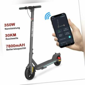 Elektroroller Elektro Scooter 350W mit APP E-Scooter bis 30km Reichweite 9 Zoll