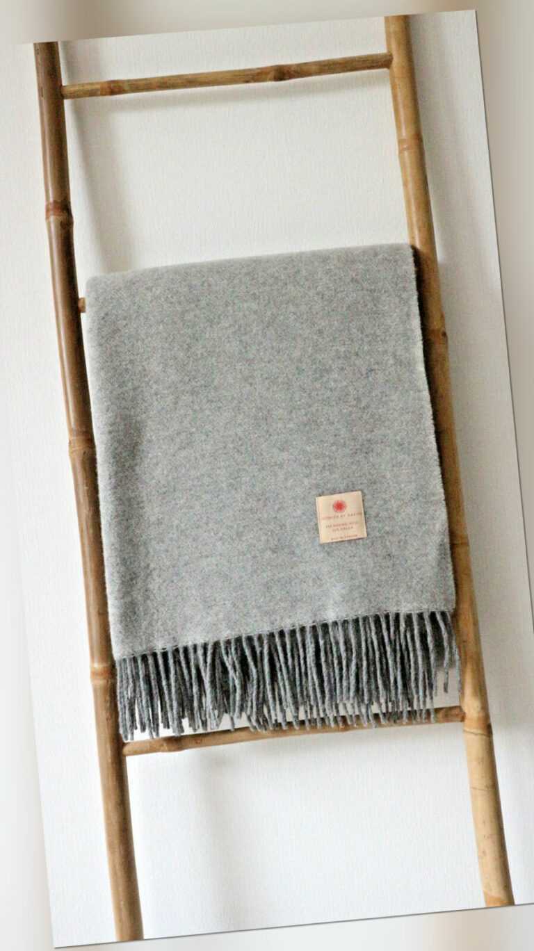 Extra feine Merino Wolle Decke von Interior by Hakito 140x200