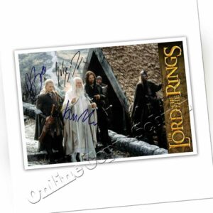 Herr der Ringe - 3fach signierte Autogrammfotokarte laminiert