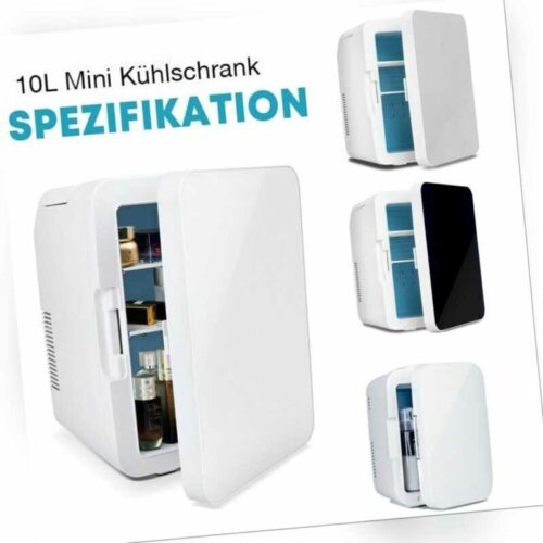 Mini Kühlschrank 10L Kühlbox Tragbar Kühl - und Heiz 12V 230V Camping Auto Büro