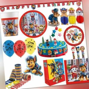 Paw Patrol Geburtstag Deko Partyset Dekoration Kindergeburtstag Party Set Hunde