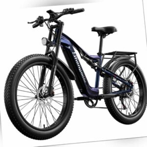 e-MTB 26 Zoll Fahrrad Elektro 1000W e-bike Herren Mountainbike 840Wh 48V Fatbike