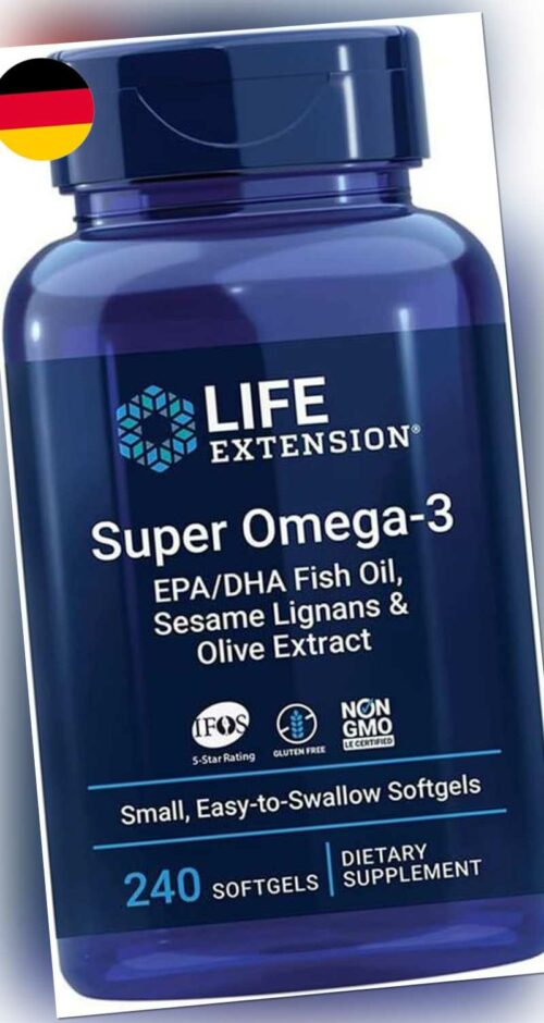 Life Extension Super Omega-3, Mit Fischöl Und Essentiellen Fettsäuren, Hochdosie