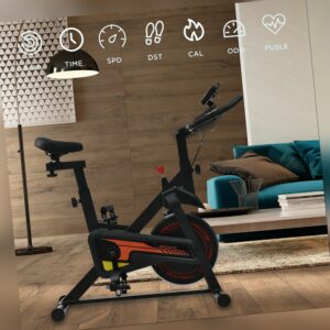 Heimtrainer Trimmrad Hometrainer Fitness Fahrrad Indoor Cycling Bike LCD 120KG