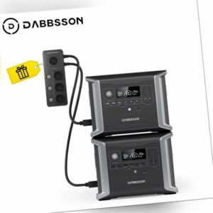 Dabbsson 2DBS1300 Powerstation 2660Wh Tragbare Solargenerator Stromerzeuger MPPT