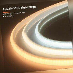 1-25m Neon COB LED Streifen 230V Stripe Leiste Band Lichterkette Lichtschlauch