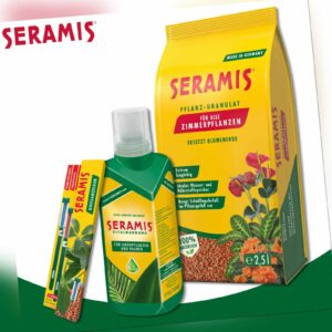 Seramis 3er-Set: Pflanz-Substrat + Grünpflanzen Vitalnahrung + Gießanzeiger
