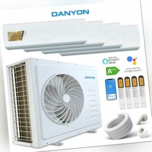 Danyon Multisplit Klimaanlage 4 Wandgeräte 9,3kW Klimagerät 36.000 BTU WiFi A++