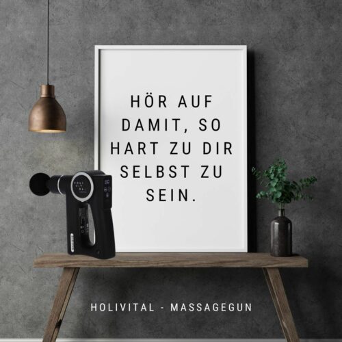 Massagepistole Selbstmassage Schulter Brust Rücken Massageköpfe 3in1 Massage Gun