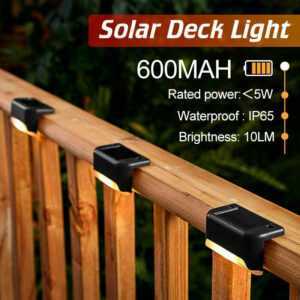 Außen Solarleuchte Solarlampe LED Wandlampen Zaunleuchte für Treppen 4-12 Stück