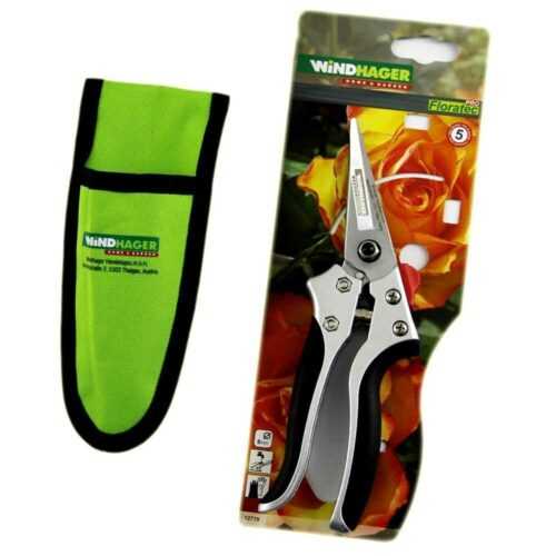 Blumenschere Rebenschere Gartenschere Pflanzenschere Tasche Alu Windhager 12779