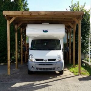 Carport 4x7 m Einfahrt 3 m Überdachung Holz Zubehör Kiefer Lärche Fichte