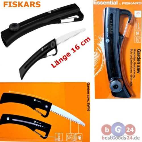 Fiskars Handsäge grobe Zahnung Sägeblatt L 16 cm Handsäge Gartensäge Astsäge NEU