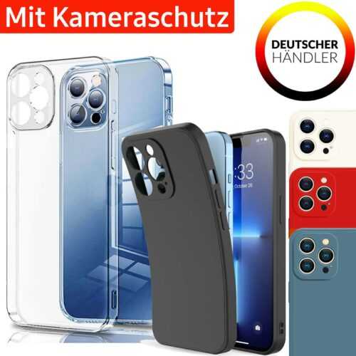 Hülle für iPhone 15 14 13 12 11 Pro Max Mini Plus XR XS Handy Schutz Case Bumper