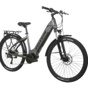 Elektrofahrrad Citybike E-Bike Grau Shimano Damenrad 720Wh Mittelmotor