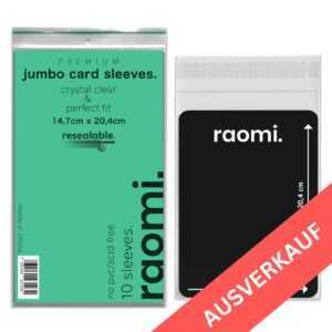raomi. Jumbo/XXL Pokemon Karten Sleeves 2.0 - 10er Pack - Schutzfolien - Cards