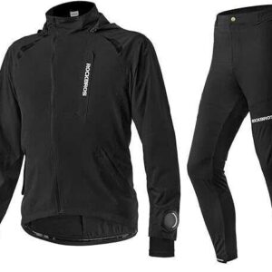 ROCKRROS Fahrradbekleidung Jacke + Hose Set Herbst/Winter Herren Fahrrad Laufen