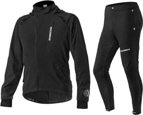 ROCKRROS Fahrradbekleidung Jacke + Hose Set Herbst/Winter Herren Fahrrad Laufen