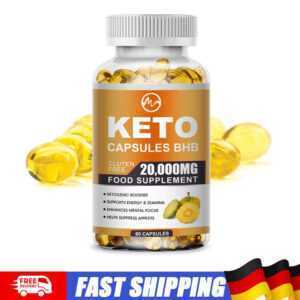 60Count Keto Capsules Weight Loss Pills Supplements Fettverbrennung Carb Blocker