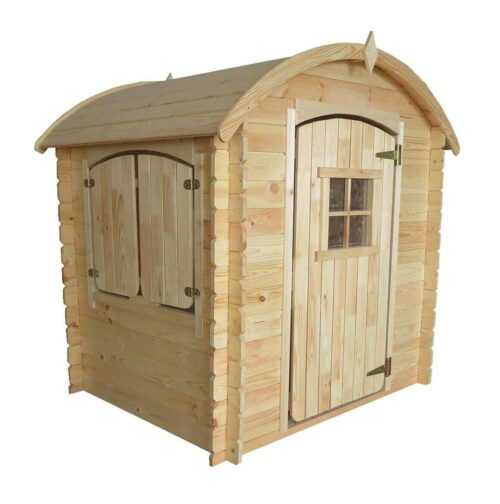 SOULET Spielhaus Patty mit Runddach Garten Holzhaus Outdoor Kinderspielhaus