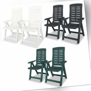Gartenstuhl Verstellbar Kunststoff Klappstuhl Sessel mehrere Auswahl vidaXL