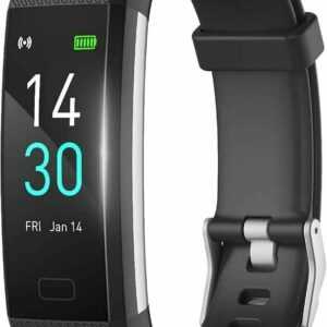 HR Fitness Smartwatch, Sportuhr mit Temperatur-, Puls- und Blutdruckmessung,