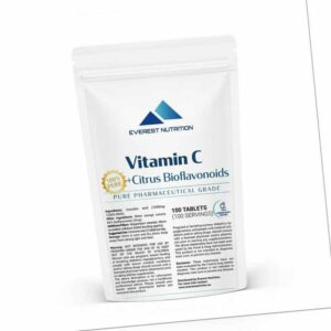 Ascorbinsäure Vitamin C 1000 mg Tabletten mit Zitrus-Bioflavonoiden