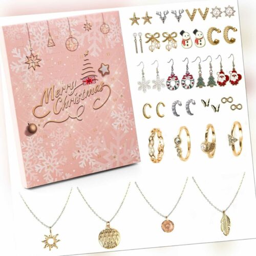 DEWUR Adventskalender 2023 Mädchen Frauen Weinachtskalender Teenager Schmuck