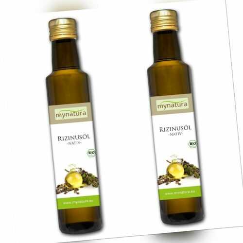 Mynatura Bio Rizinusöl, kaltgepresst 2x 250ml Hautpflege Vitamine