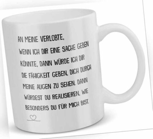 Verlobte Geschenk Frauen Tasse Verlobung Bekannt Geben Für Sie Spruch Heira