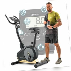 Hop-Sport Heimtrainer HS-2080 Trimmrad Fitnessgerät Pulsmessung Flaschenhalter