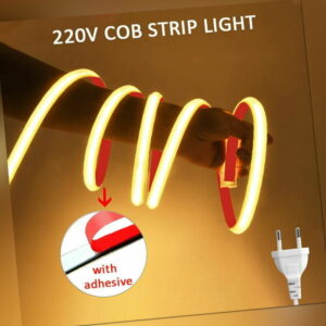COB LED Stripe Streifen 230V Leiste  Lichterkette Lichtschlauch Selbstklebend