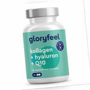 Kollagen + Q10 + Hyaluronsäure - Premium Marine Collagen - Anti-Aging & Gelenke