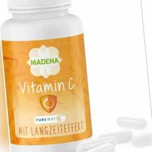 Madena Vitamin C 120 Kapseln mit Langzeiteffekt &  PureWay-C für das Immunsystem