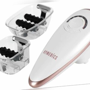 HoMedics Anti-Cellulite-Massagegerät Elektrisches Vakuum Wiederaufladbar Weiß