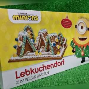(25,05€/kg) Minions Lebkuchendorf inkl.2 2D Figuren Selberbasteln Versand0€