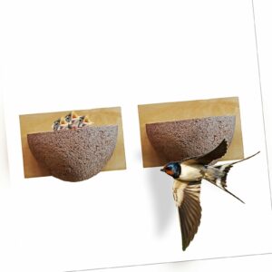 Schwalbennistkasten Rauchschwalbennest Nisthilfe Holzbeton für Schwalben Nest